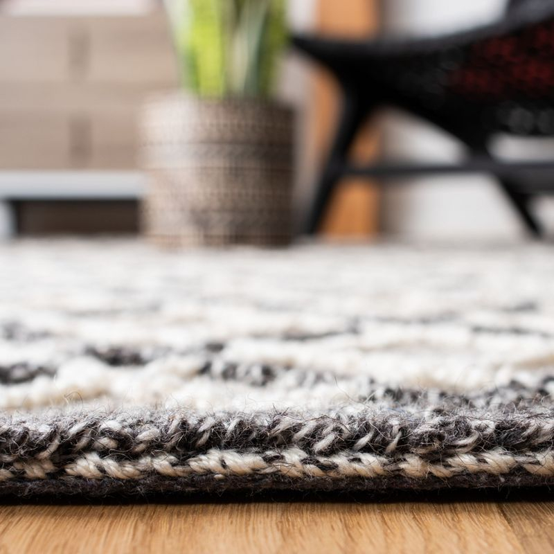 Trace TRC251 Hand Tufted Area Rug - Dark Grey/Light Grey - 8'x10' - Safavieh.