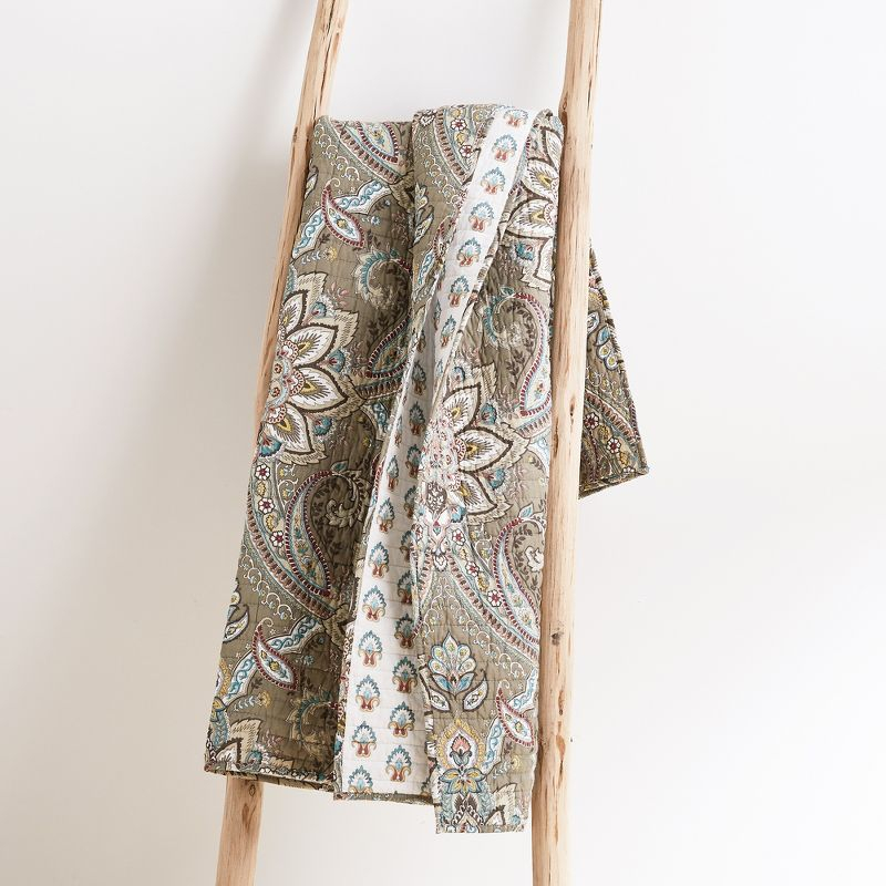 Kassandra Medallion Quilted Throw - Levtex Home