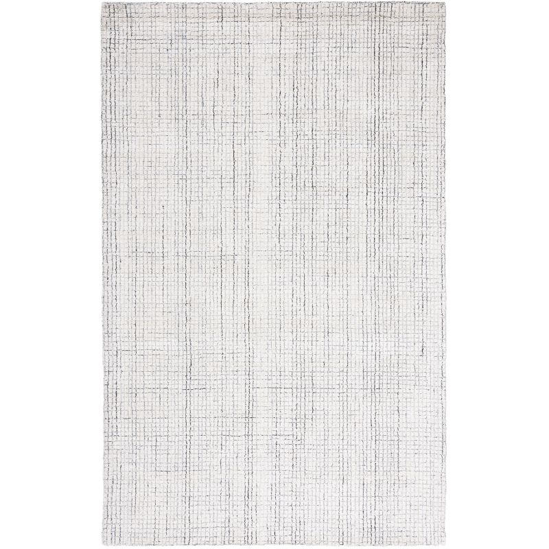 Abstract ABT470 Handmade Indoor Accent Rug - Ivory/Grey - 2'x3' - Safavieh