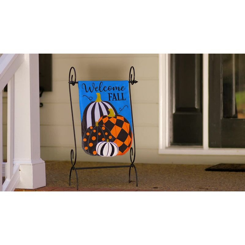 Evergreen Flag Let's Flamingle Garden Applique Flag