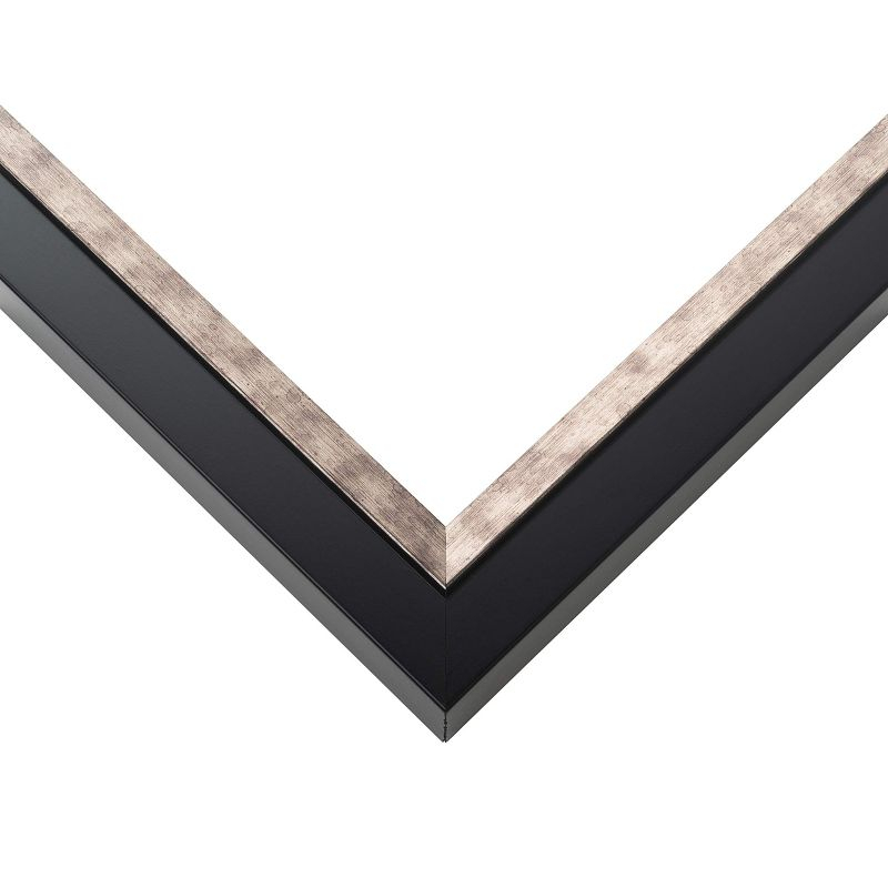PosterPalooza | 17x20 Simple Silver Picture Frame - UV Acrylic, Foam Board Backing, Hanging Hardware