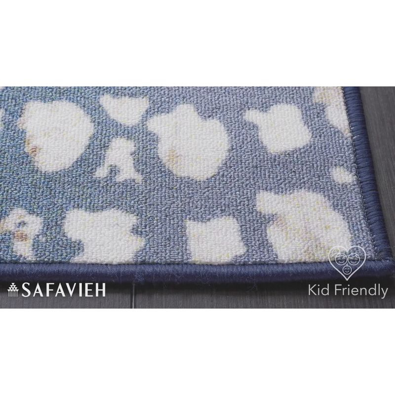 Journey JNY118 Power Loomed Machine Washable Slip Resistant Area Rug - Navy/Beige - 6'7"x6'7" - Safavieh