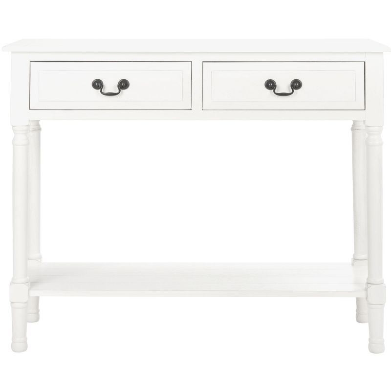 Primrose 2 Drawer Console Table - Distressed White - Safavieh