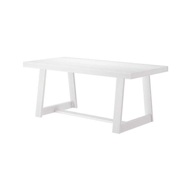 Plank+Beam Farmhouse 72" Dining Table, Solid Wood Rectangular Kitchen Table for 6 People