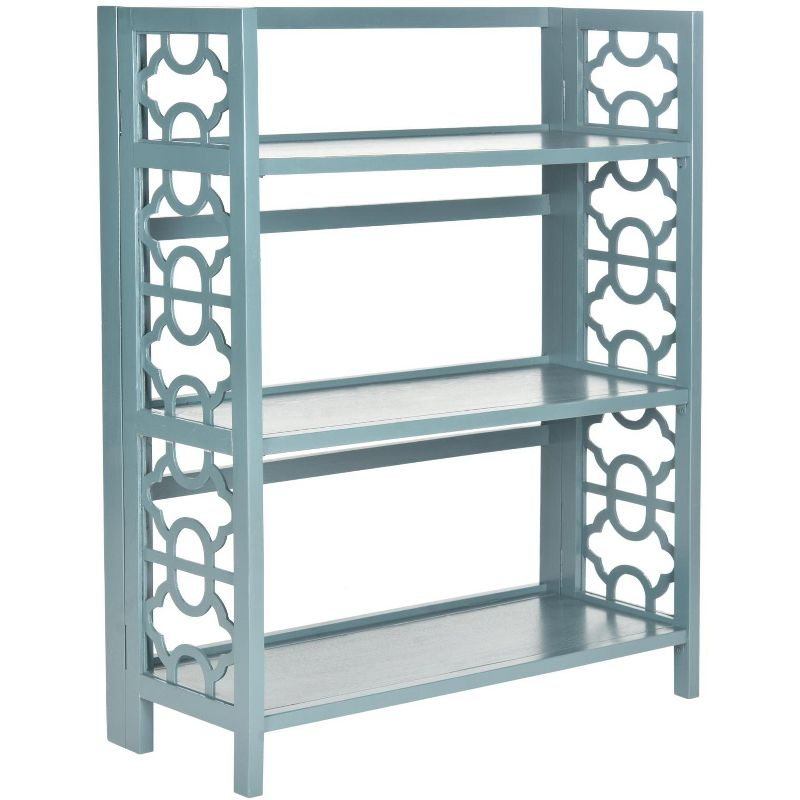 Natalie Small Bookcase - AMH6565 - Teal - Safavieh Couture