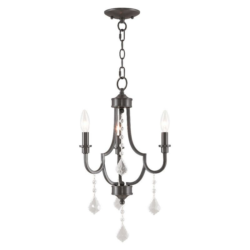 Livex Lighting Glendale 3 - Light Chandelier in  Brushed Nickel
