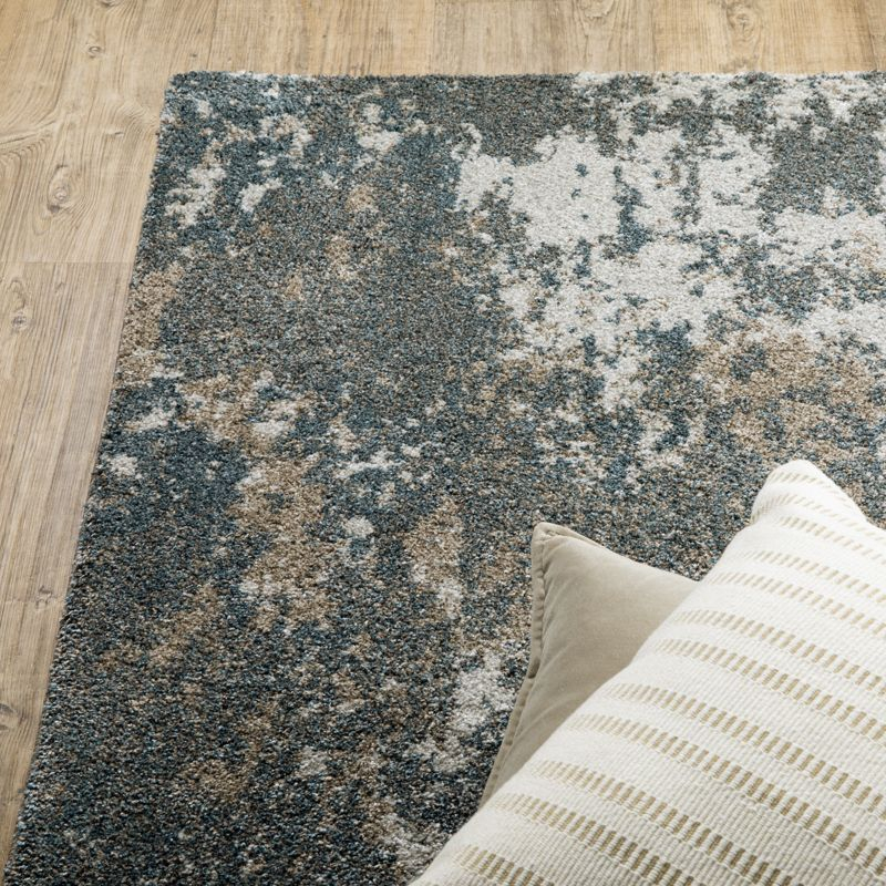 Oriental Weavers Alton 531L9 Teal/ Grey Indoor Area Rug - 2'3" x 7'6"