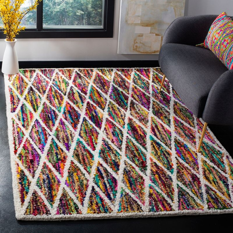 Nantucket NAN313 Hand Tufted Indoor Area Rug - Multi - 5'x7'6" - Safavieh.