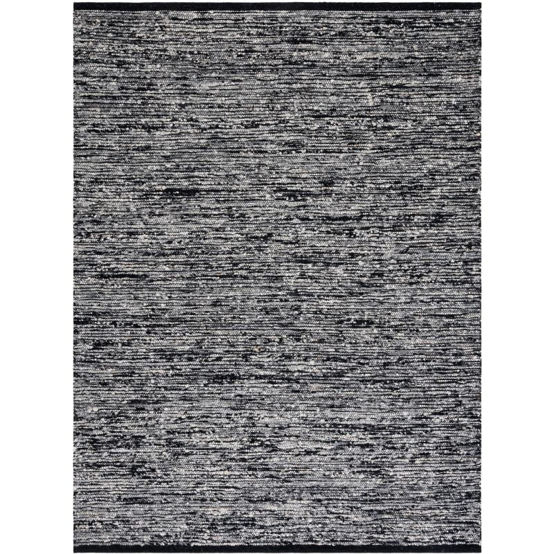 Natura NAT925 Flat Weave Indoor Area Rug - Black - 8'x10' - Safavieh
