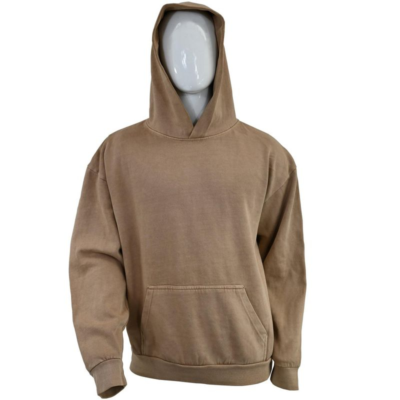 Expert Brand USA-Made Men's Oversized Heavyweight Cotton Pullover Hoodie Charcoal XL