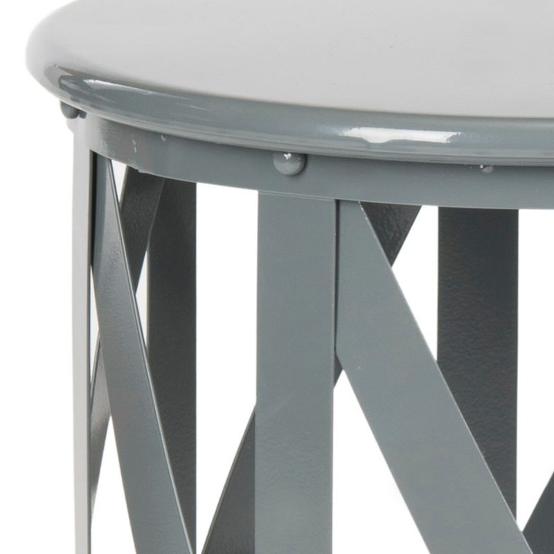 Bertram Lattice Accent Table - Grey - Safavieh.