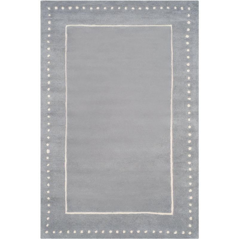 Bella BEL151 Hand Tufted Area Rug - Silver/Ivory - 4'x6' - Safavieh.