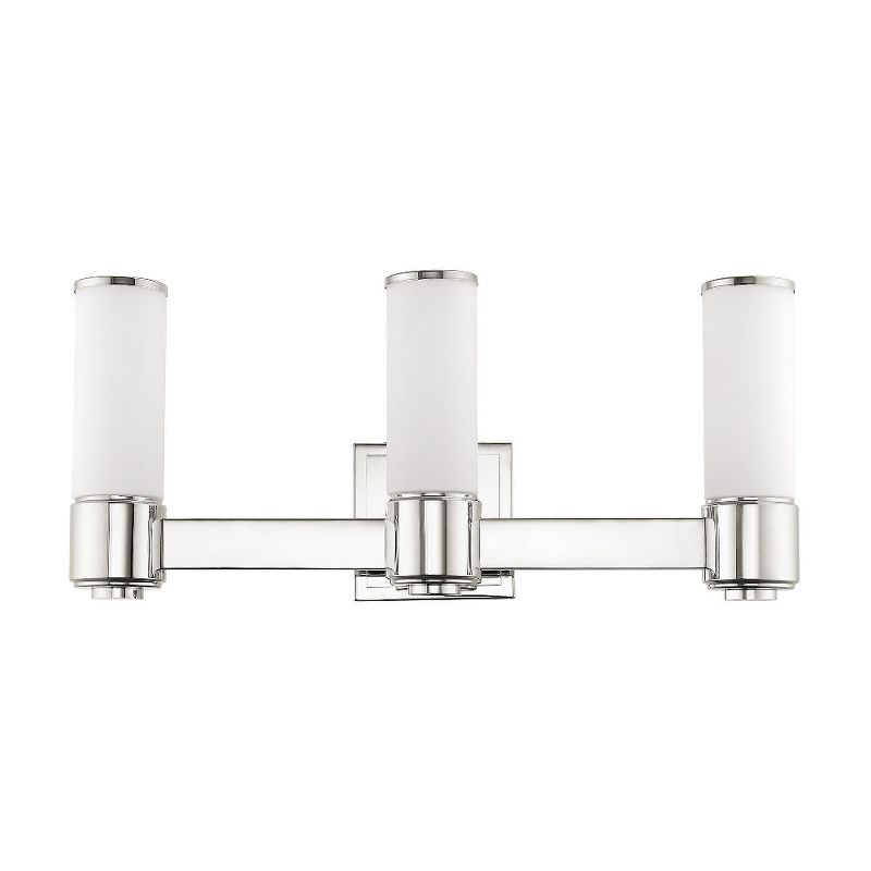 Livex Lighting Weston 3 - Light Vanity in  Polished Nickel
