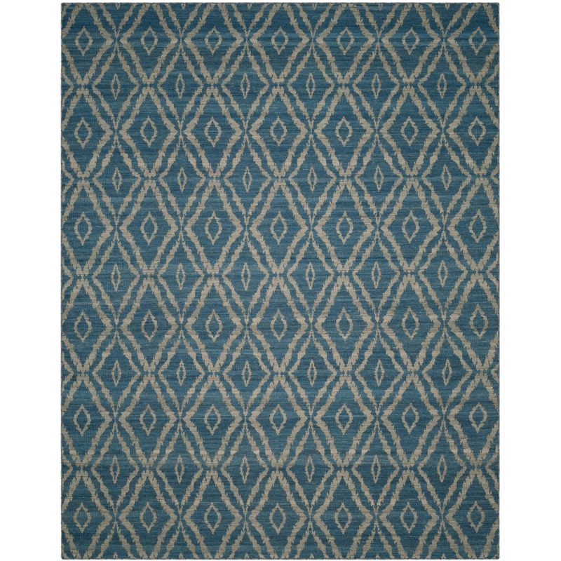 Kilim KLM215 Hand Woven Area Rug - Blue/Grey - 8'x10' - Safavieh.