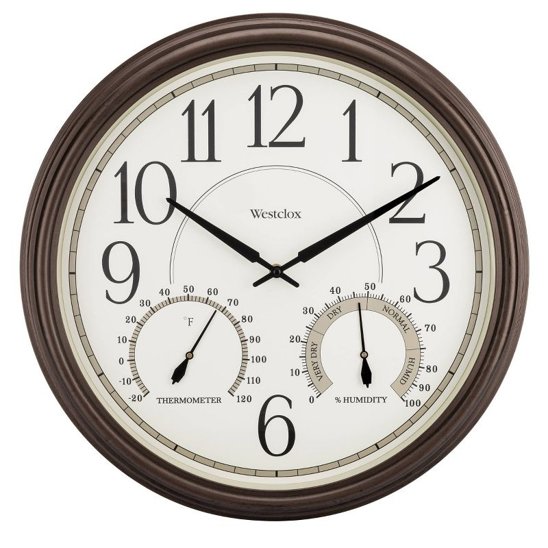 Westclox Clocks 20” Indoor/Outdoor Wall Clock