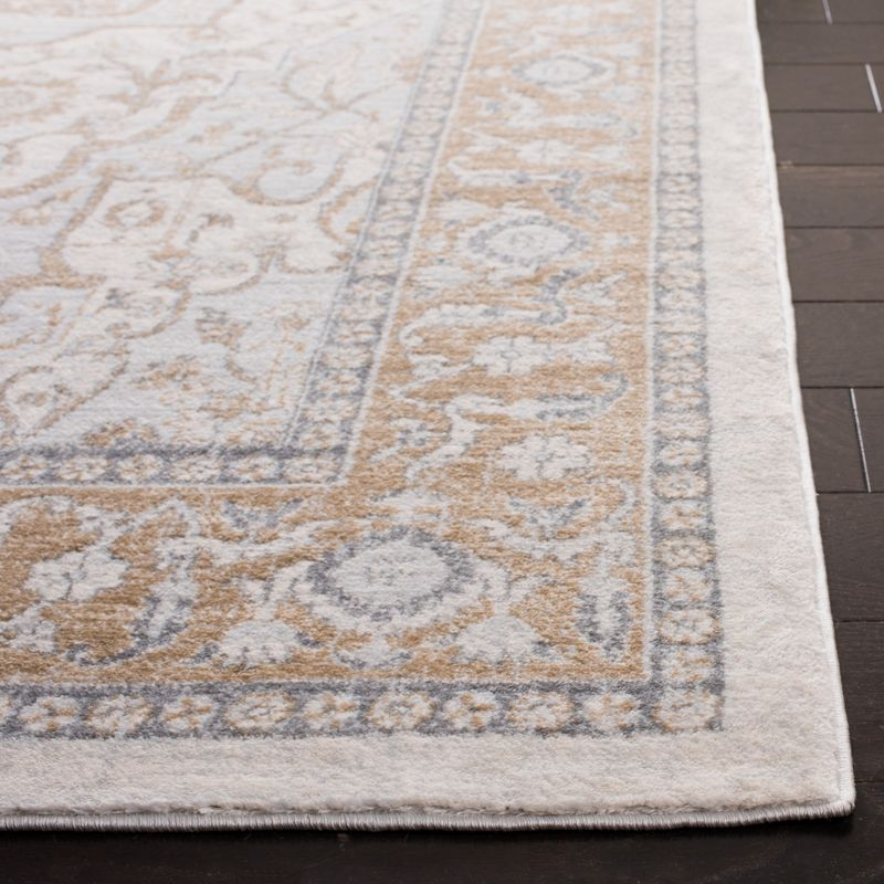 Isabella ISA936 Power Loomed Area Rug - Cream/Beige - 6'7"x6'7" - Safavieh.