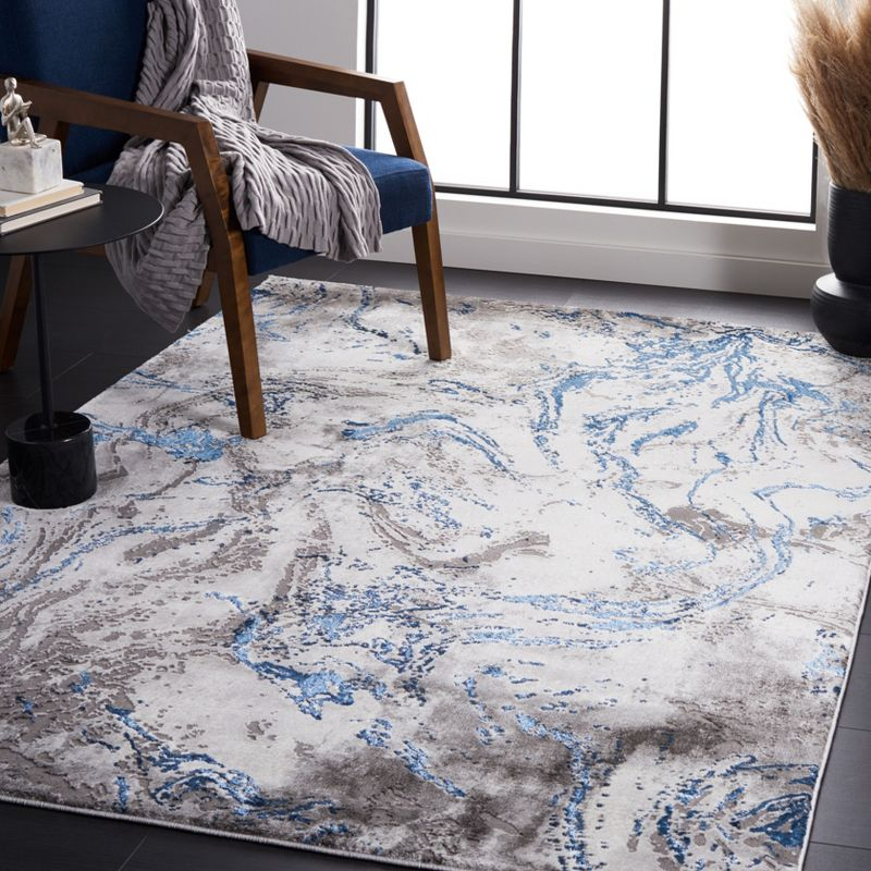 Craft CFT864 Loomed Indoor Area Rug - Grey/Blue - 6'7"x6'7" - Safavieh