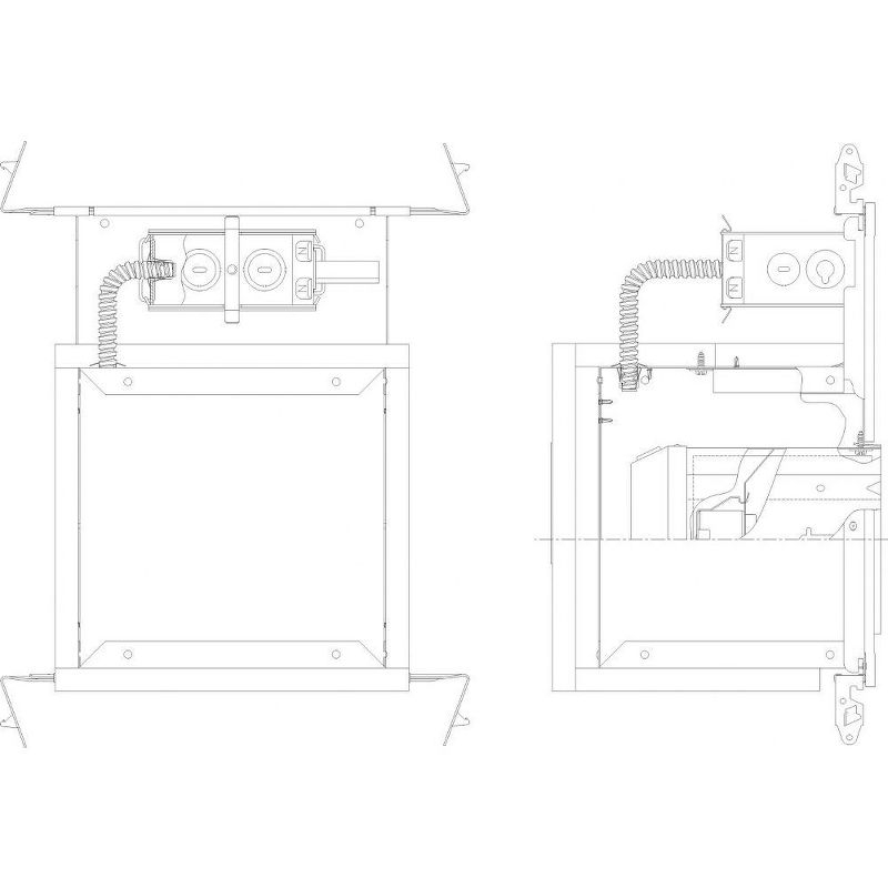 Progress Lighting P85-FB Firebox New Construction Fire Rated Ceilings Recessed Housing