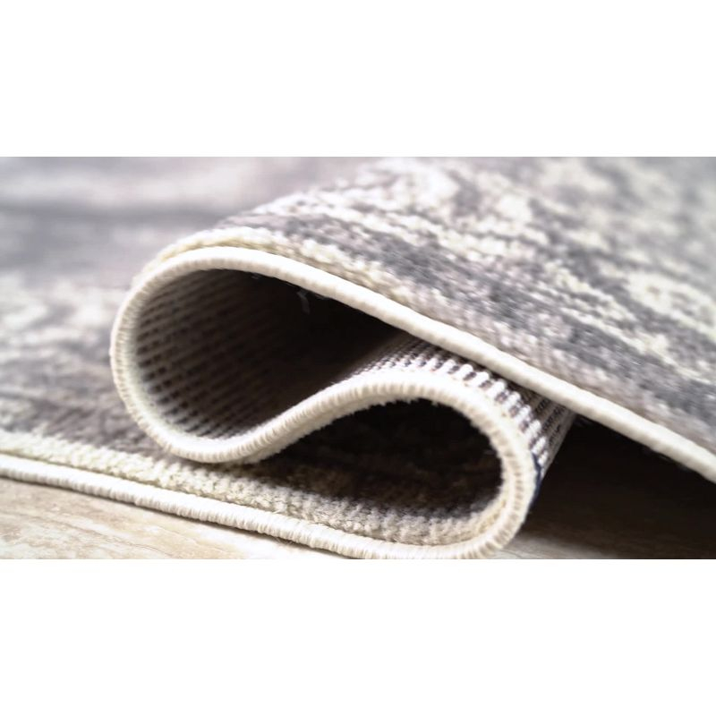 2'x8' Rosalia Cottage Medallion Runner Rug, Gray/Ivory - JONATHAN Y