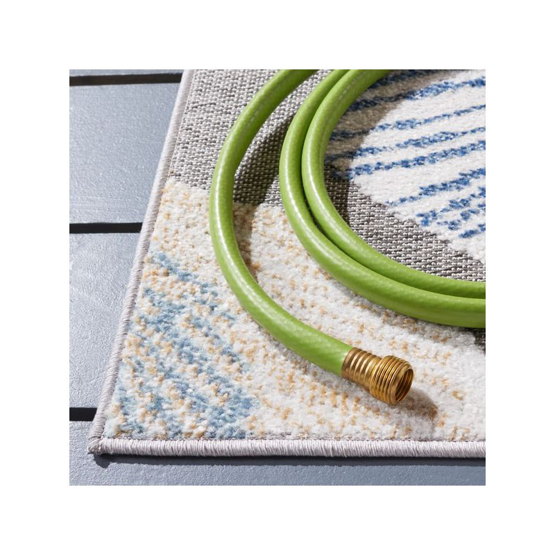 Sarasota SAR110 Power Loomed Area Rug - Beige/Grey - 8'x10' - Safavieh.