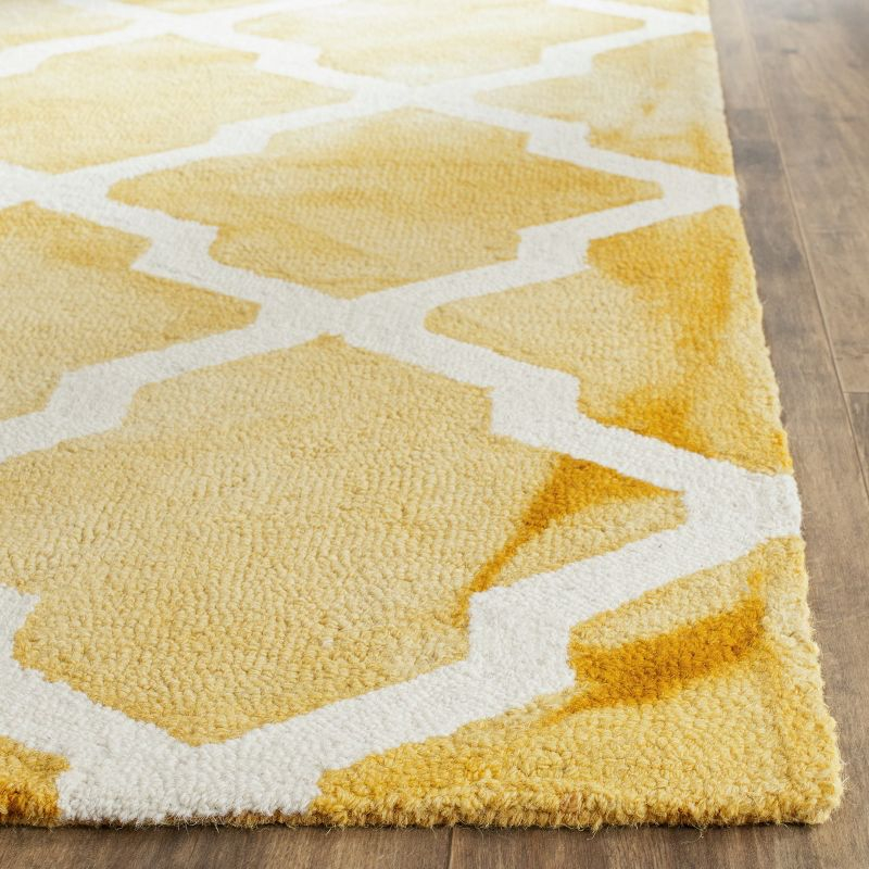 Dip Dye DDY540 Hand Tufted Indoor Accent Rug - Gold/Ivory - 2'x3' - Safavieh
