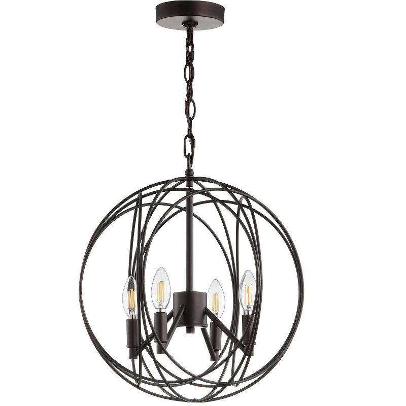 Cason 4 Light 15.75" Pendant - PND4055 - Brass - Safavieh