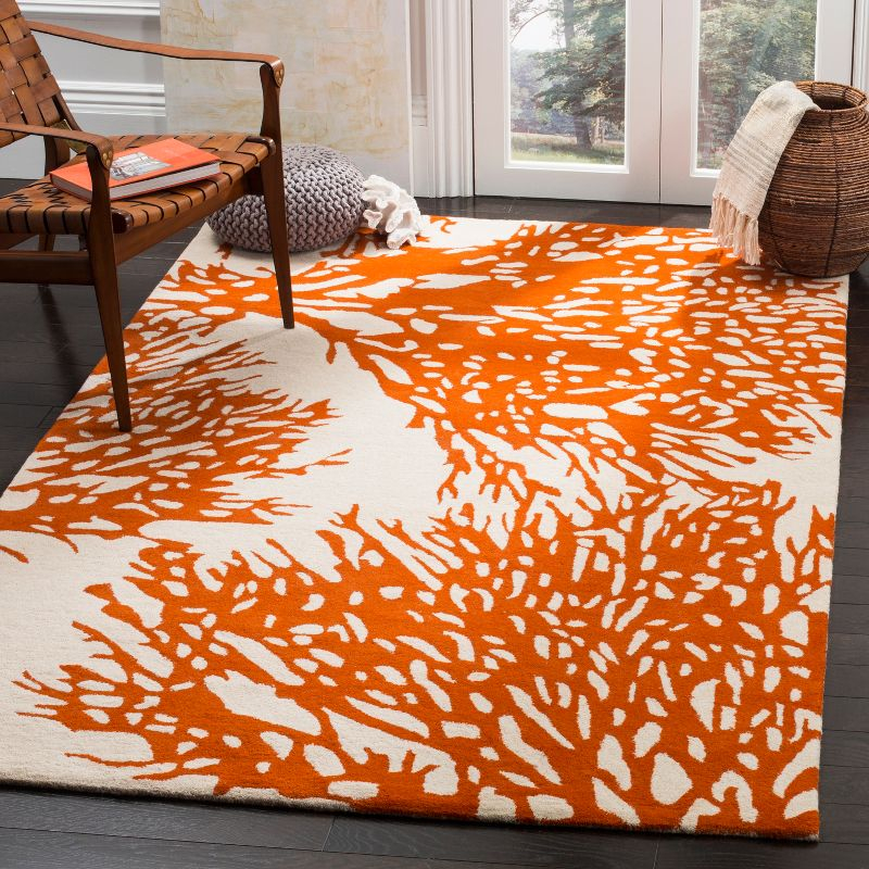 Bella BEL115 Hand Tufted Area Rug - Beige/Terracotta - 3'x5' - Safavieh.