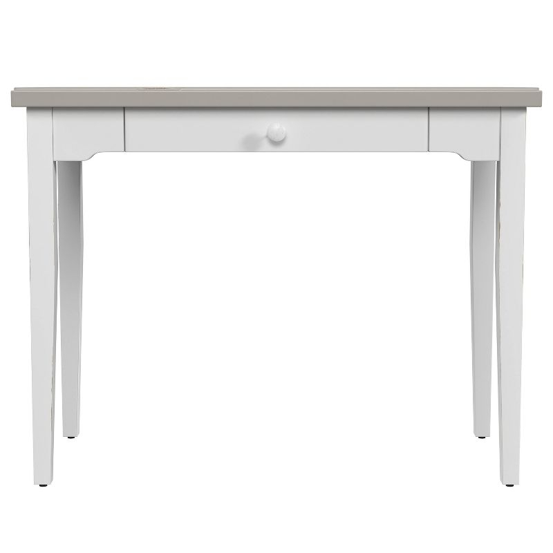 Hillsdale Furniture Clarion Wood Single Drawer Desk: Farmhouse Style, 75lb Capacity