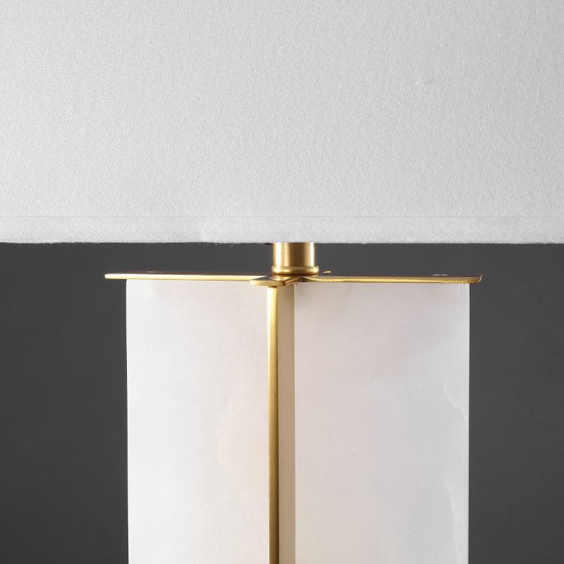Natalee Marble Table Lamp - CTL1045 - Gold/White - Safavieh Couture