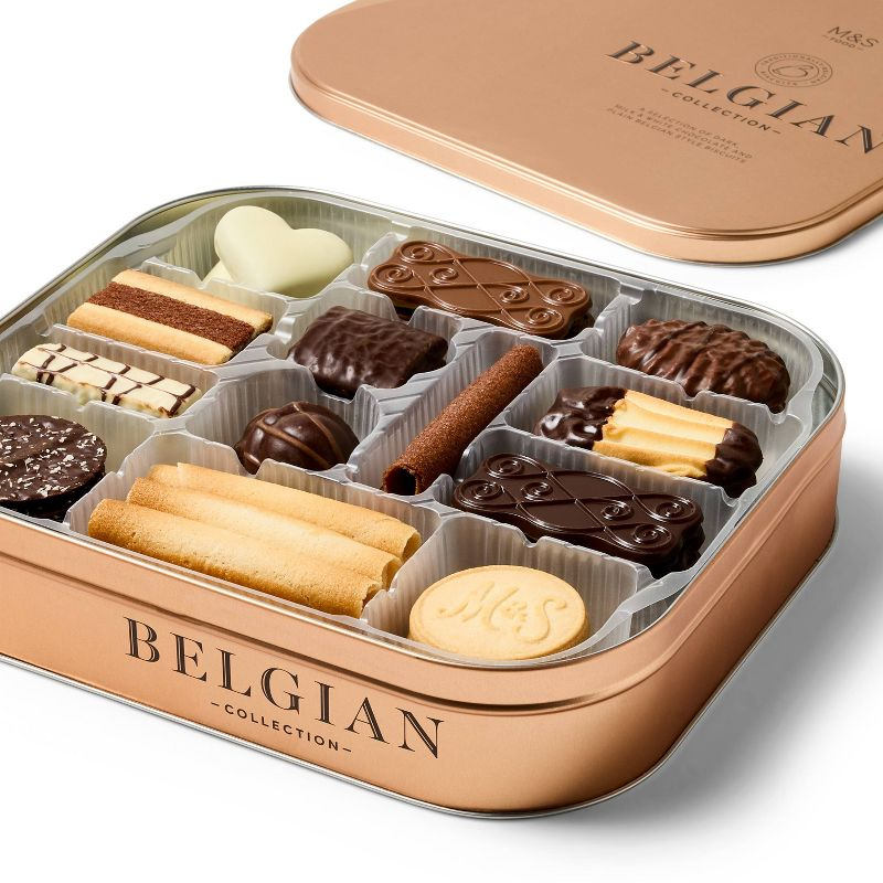 M&S Belgian Chocolate Biscuit Tin - 17.6oz