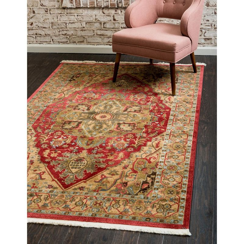 Unique Loom 8' 0 x 11' 0 Red Sahand Arsaces Area Rug
