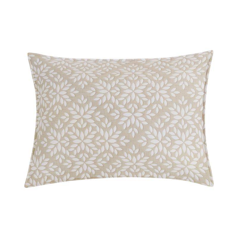 C&F Home Natural Leaves Jacquard Reversible Twin 2 Piece Coverlet Quilt Set Cotton Reversible Machine Washable Lightweight Bedspread Coverlet