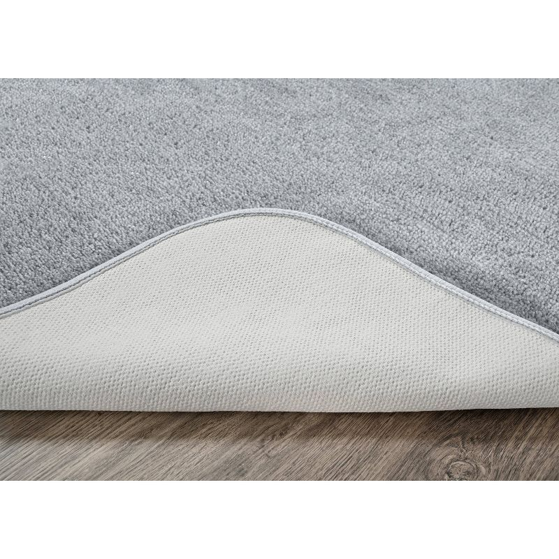 2pc Traditional Nylon Washable Bathroom Rug Set Platinum - Garland Rug: Latex Backed, Tufted Bath Mats Set