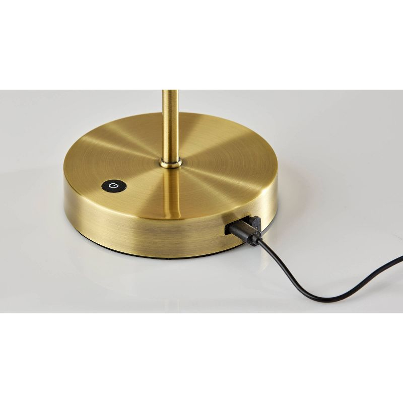 Adesso Stevie Cordless Table Lamp: 15" LED, 3-Way Dimmer, IPX4 Rated, No Assembly Required