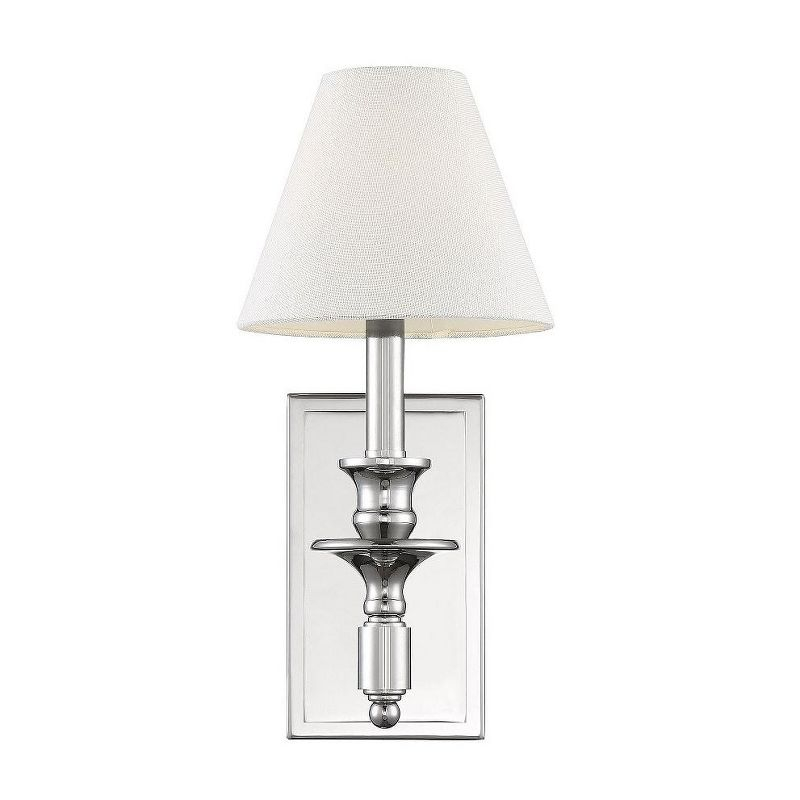 Savoy House Washburn 1 - Light Wall Light in  Polished Nickel