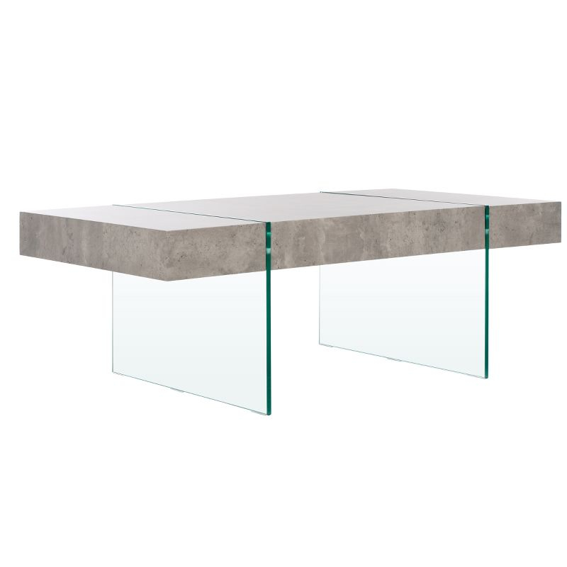 Jacob Coffee Table - Light Concrete - Safavieh