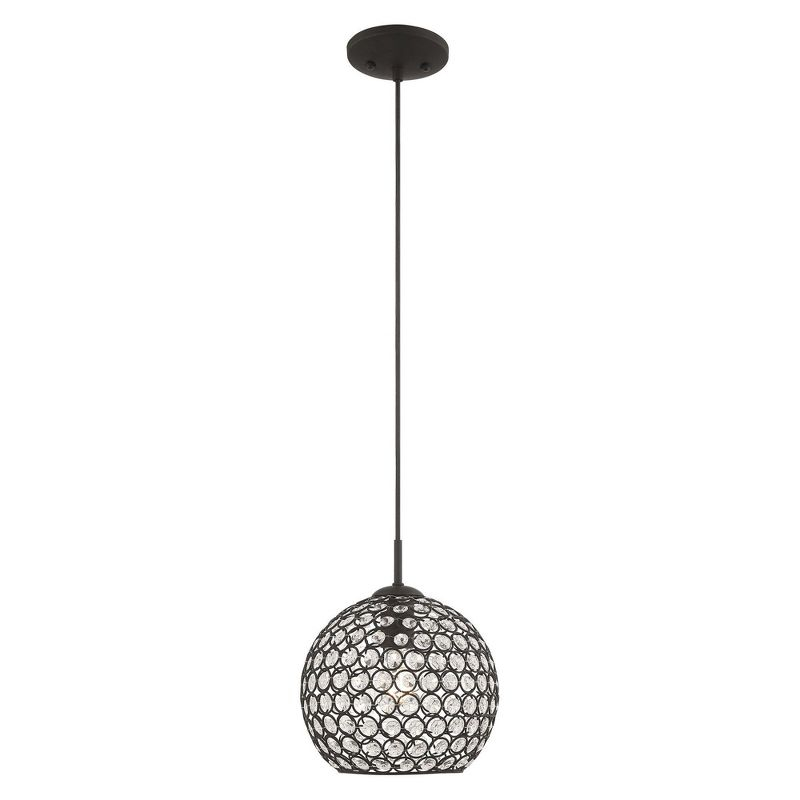 Livex Lighting Cassandra 1 - Light Pendant in  Black
