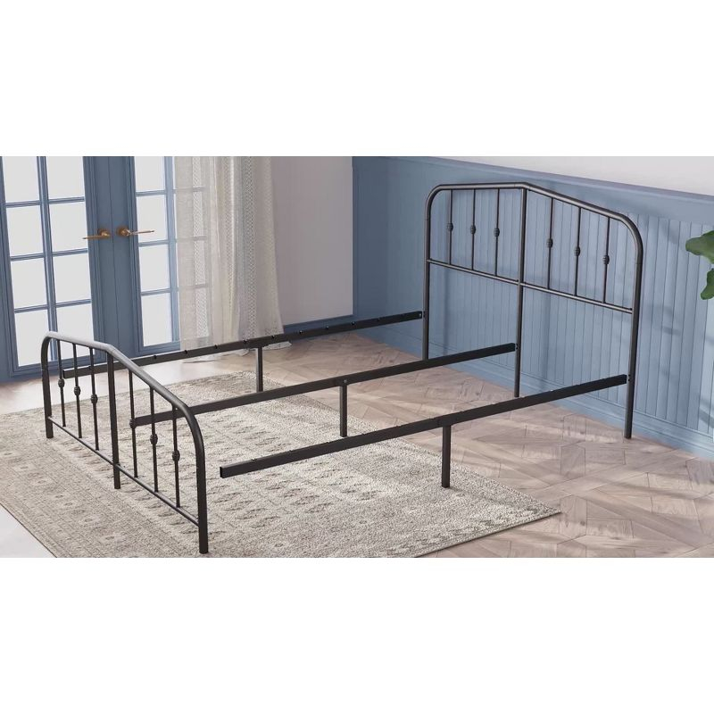 Twin Heidi Metal Platform Bed Frame Black - Zinus: Steel Construction, No Box Spring Needed, 11" Clearance