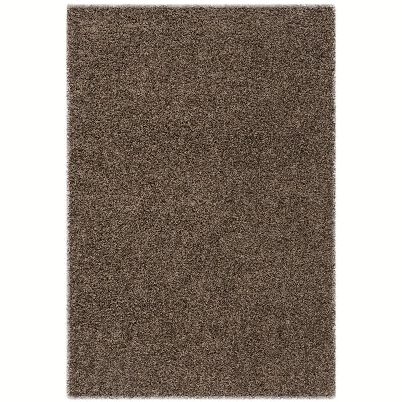 Athens Shag SGA119 Power Loomed Indoor Area Rug - Taupe - 6'x9' - Safavieh