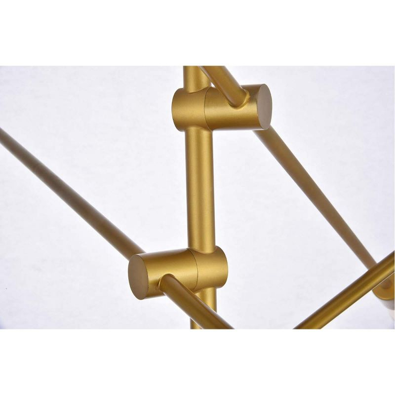 Elegant Lighting Axel 6 Lights Brass Pendant