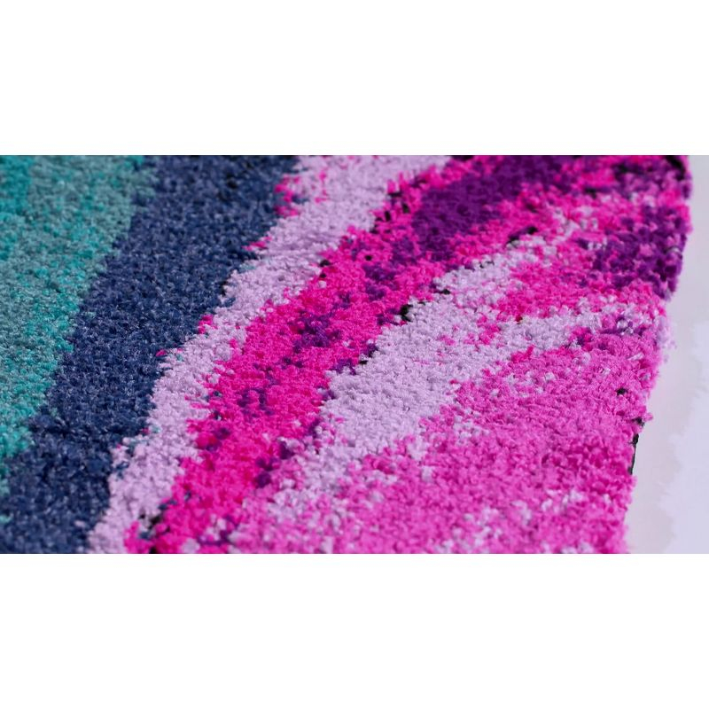 Fiesta Shag FSG372 Power Loomed Area Rug - Multi - 3'x5' - Safavieh.