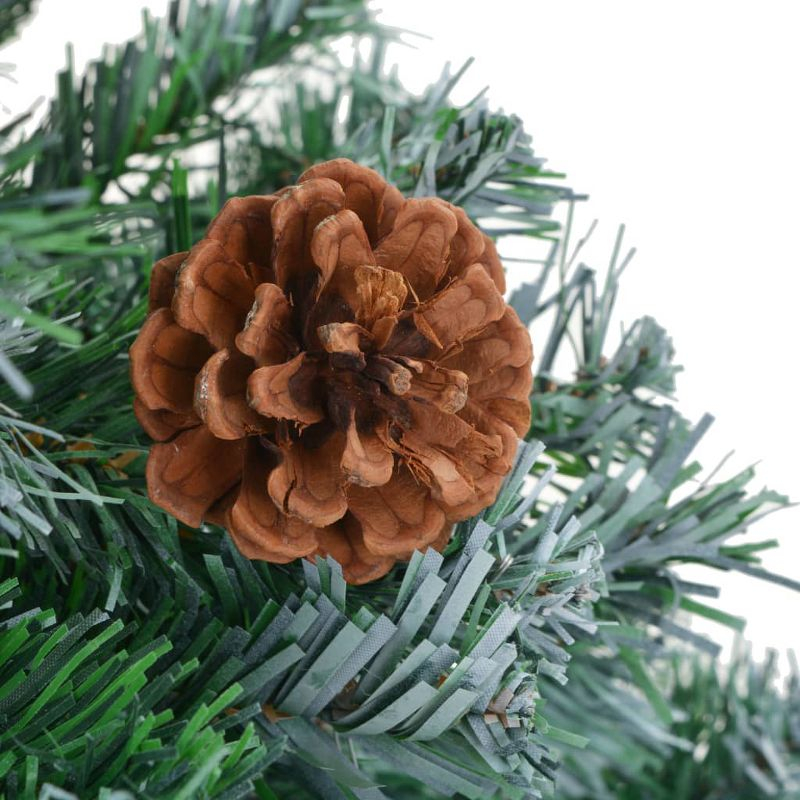 vidaXL Artificial Christmas Tree with Pinecones 7 ft