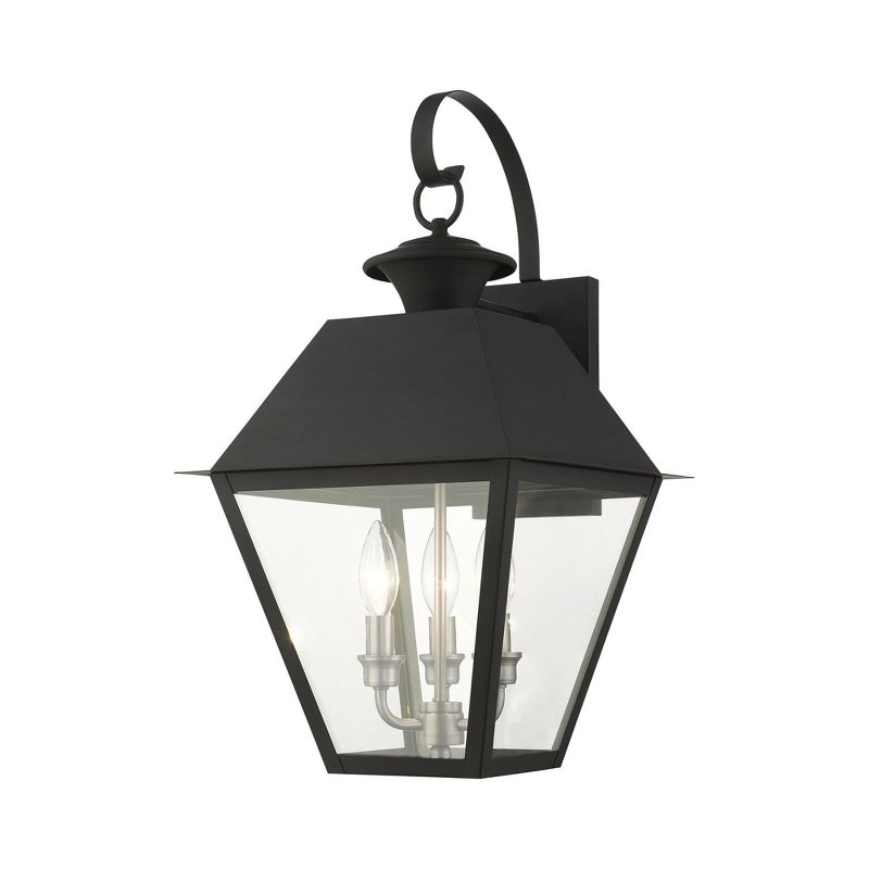 Livex Lighting Mansfield 3 - Light Wall Light in  Black