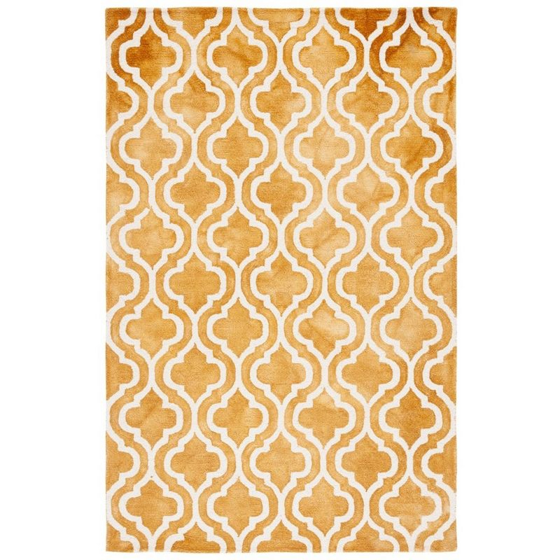 Dip Dye DDY537 Hand Tufted Indoor Area Rug - Gold/Ivory - 5'x8' - Safavieh