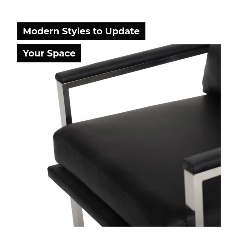 studio designs Home Atrium Bonded Leather Chair Caramel: Chrome Frame, Upholstered, Spot Clean, Adult Assembly Required