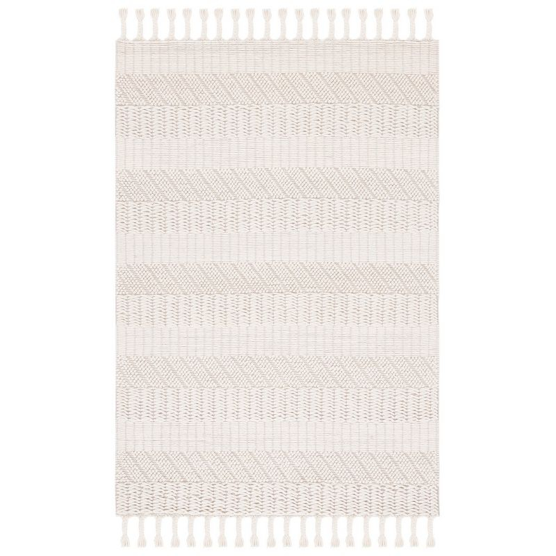 Natura NAT126 Hand Tufted Area Rug - Ivory - 6'x9' - Safavieh.