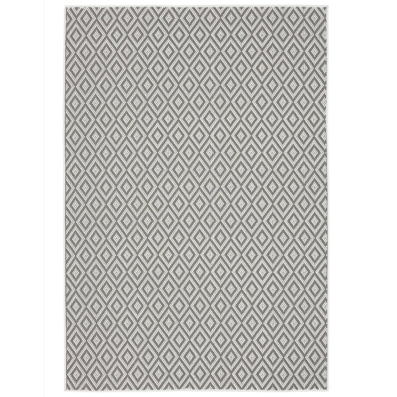 6'6" x 9'6" Tripoli Lydia Indoor/Outdoor Rug Gray/Cream - Home Dynamix