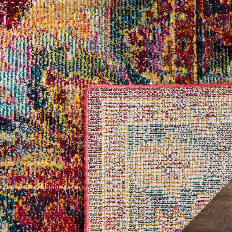 Crystal CRS508 Power Loomed Area Rug - Ruby/Navy - 6'7"x9'2" - Safavieh.