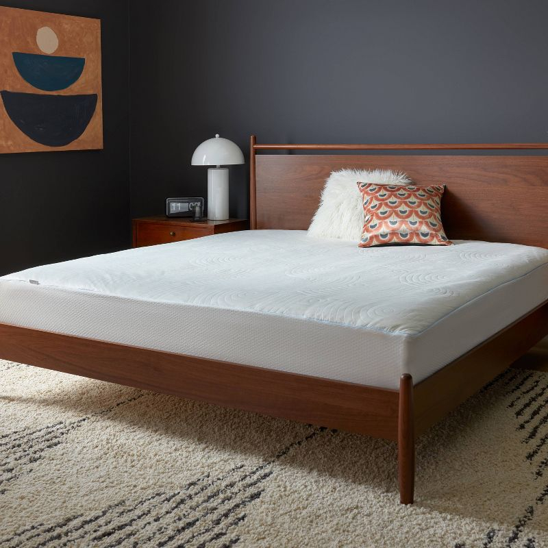Tempur-Pedic Queen Cool Luxury Quilted Waterproof Machine Washable Fitted Mattress Pad: Hypoallergenic Protector