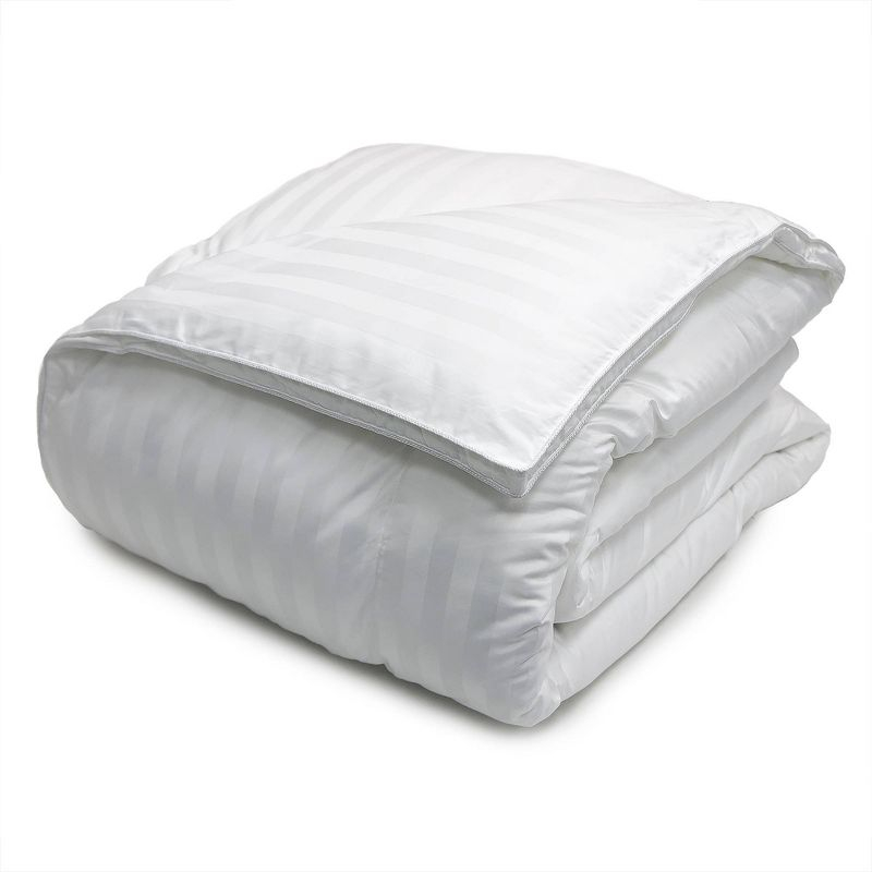 Twin 100% Cotton Duraloft Down Alternative Comforter - Blue Ridge Home Fashions: Hypoallergenic, Year-Round Warmth